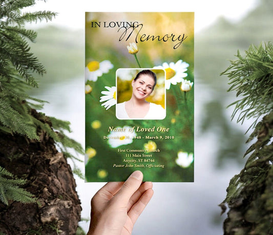 Morning Funeral Program Template - The Funeral Program Site