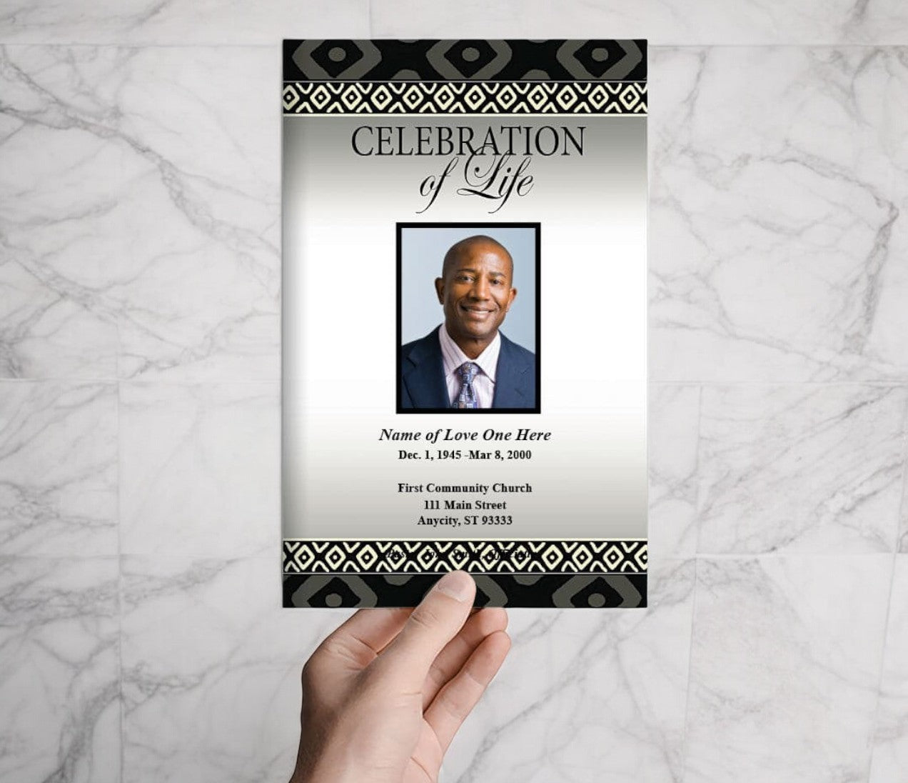 Nigeria Funeral Program Template