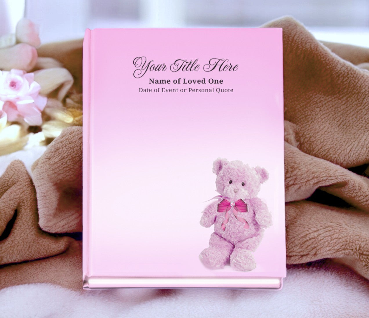 NurseryGirl Perfect Bind Memorial Funeral Guest Book