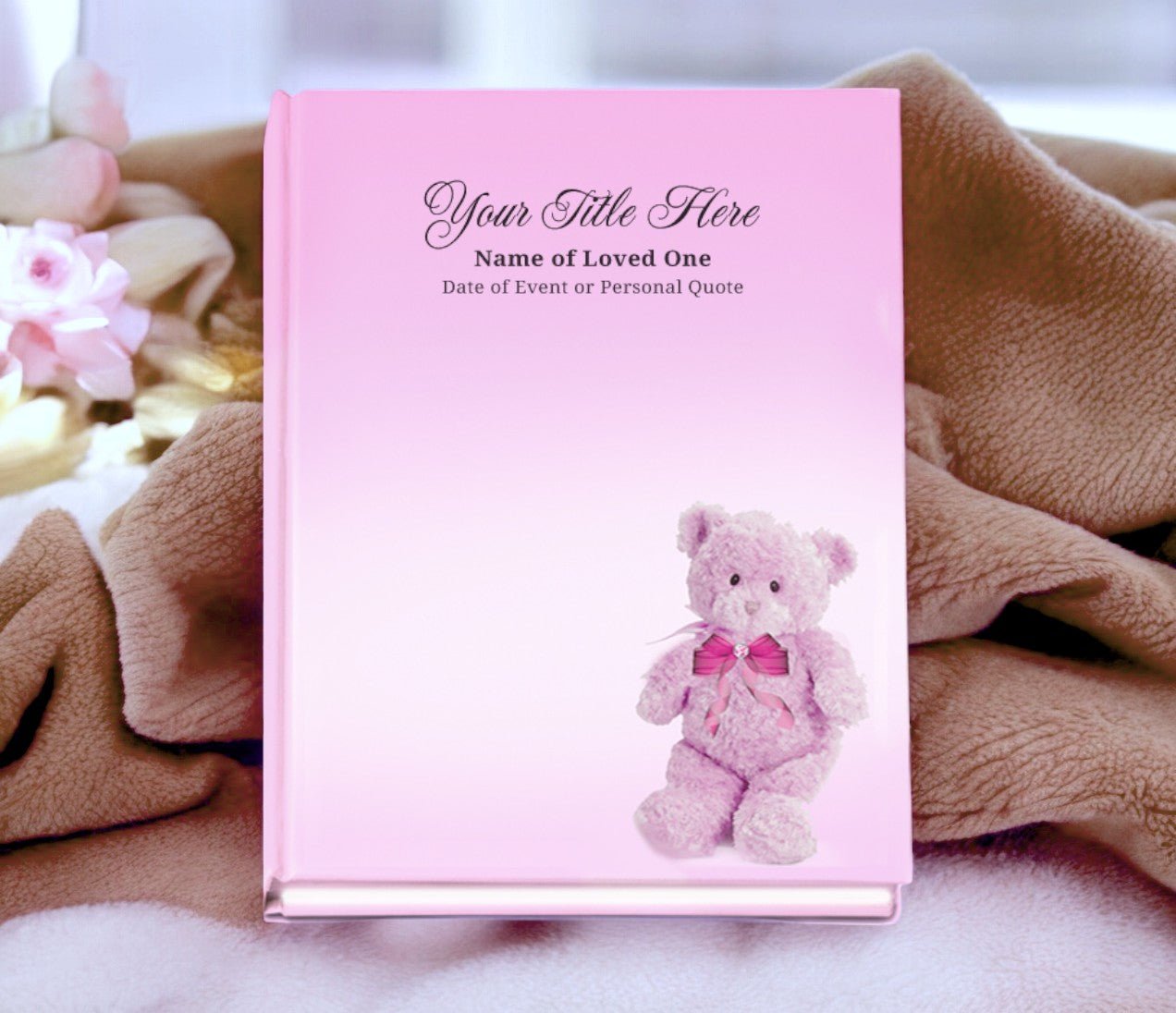 NurseryGirl Perfect Bind Memorial Funeral Guest Book - The Funeral Program Site