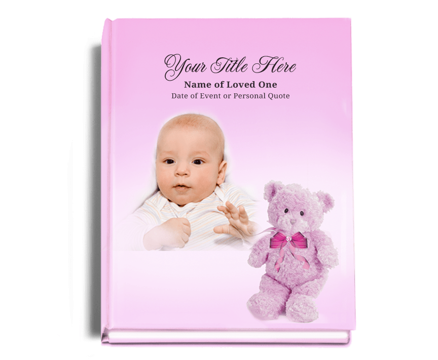 NurseryGirl Perfect Bind Memorial Funeral Guest Book - The Funeral Program Site