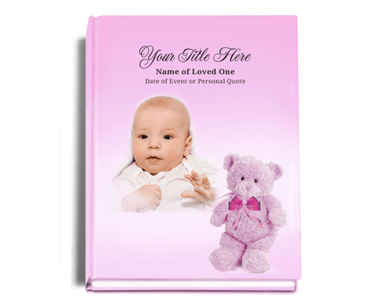 NurseryGirl Perfect Bind Memorial Funeral Guest Book - The Funeral Program Site