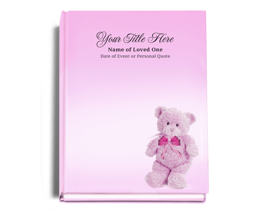 NurseryGirl Perfect Bind Memorial Funeral Guest Book - The Funeral Program Site