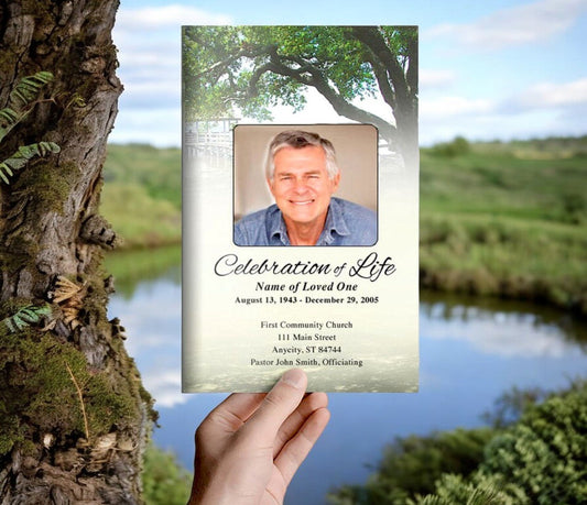 Oakridge Funeral Program Template - The Funeral Program Site