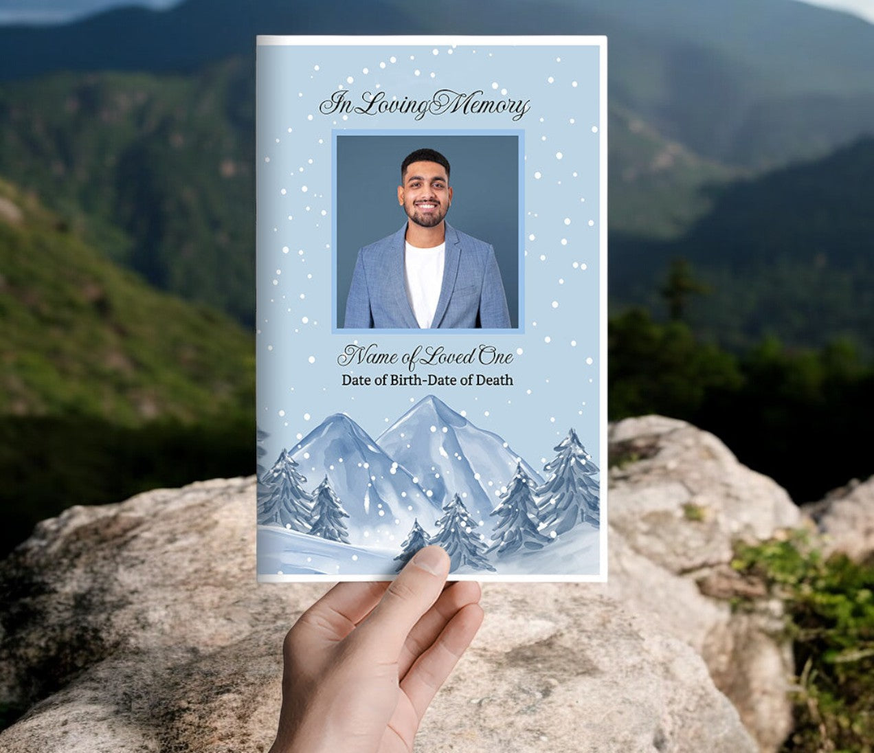 Wonderland Funeral Program Template (Easy Online Editor)