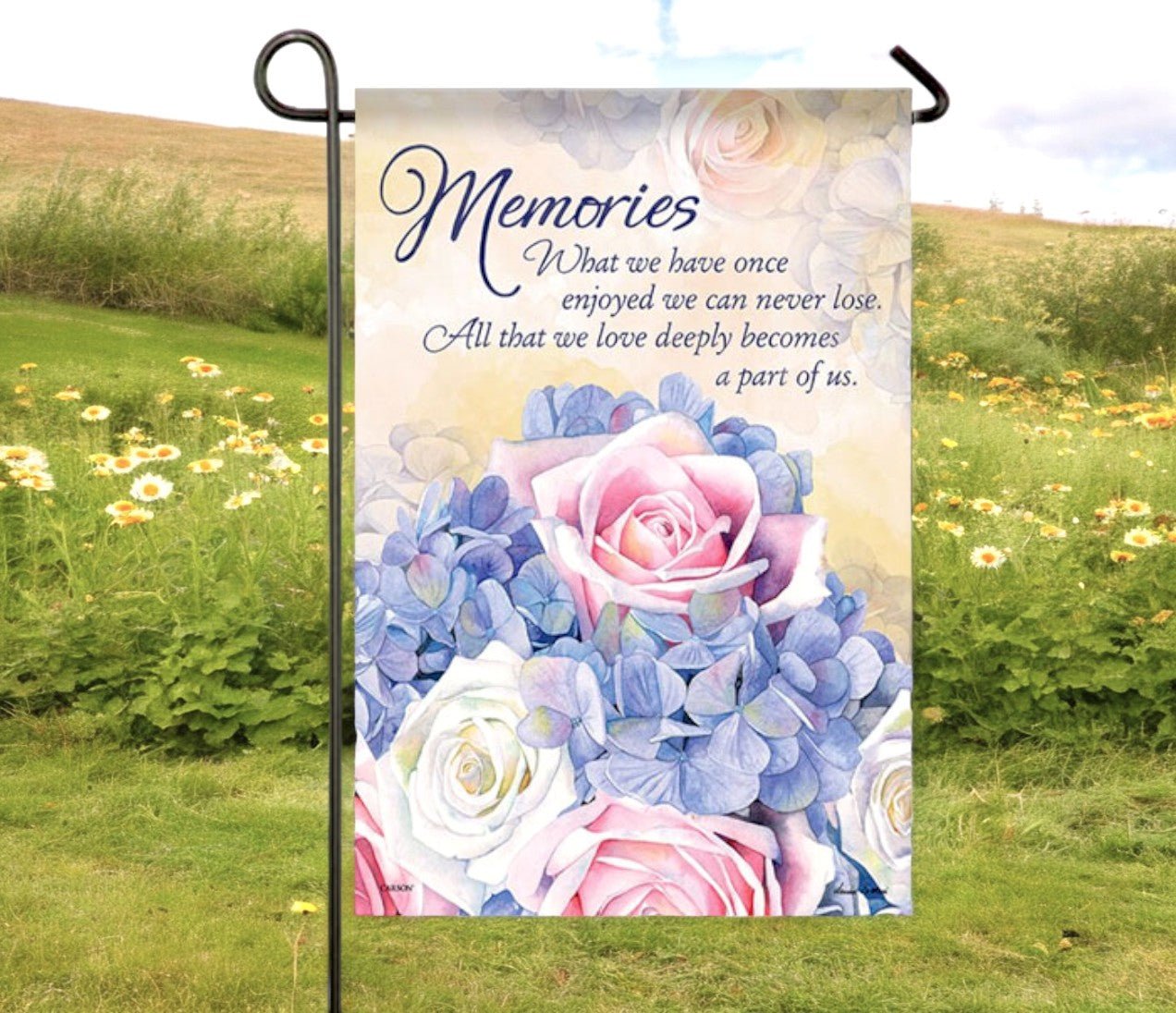 Our Memories Garden or Cemetery Flag - The Funeral Program Site