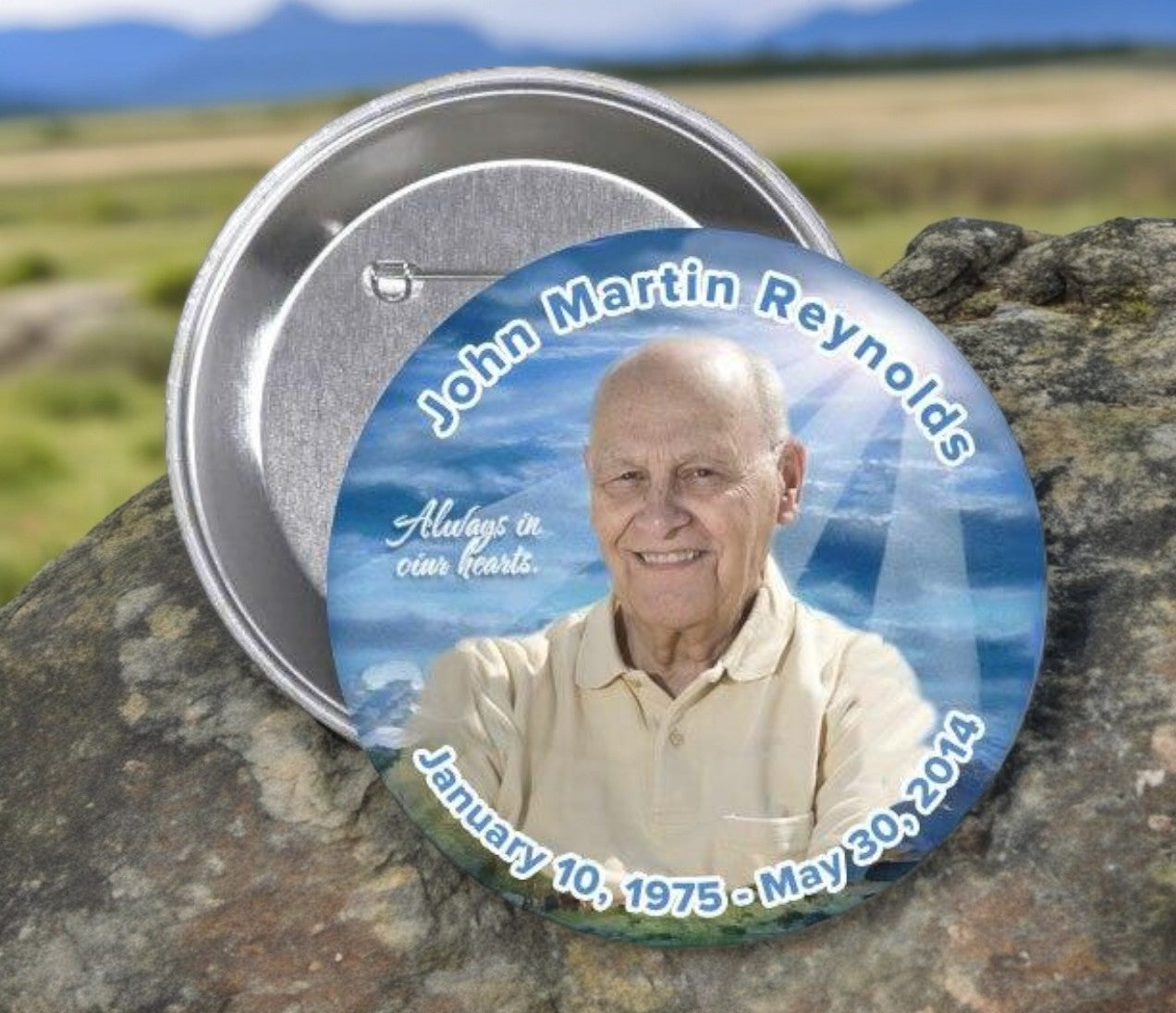 Outdoor Memorial Button Pin (Pack of 10) - The Funeral Program Site