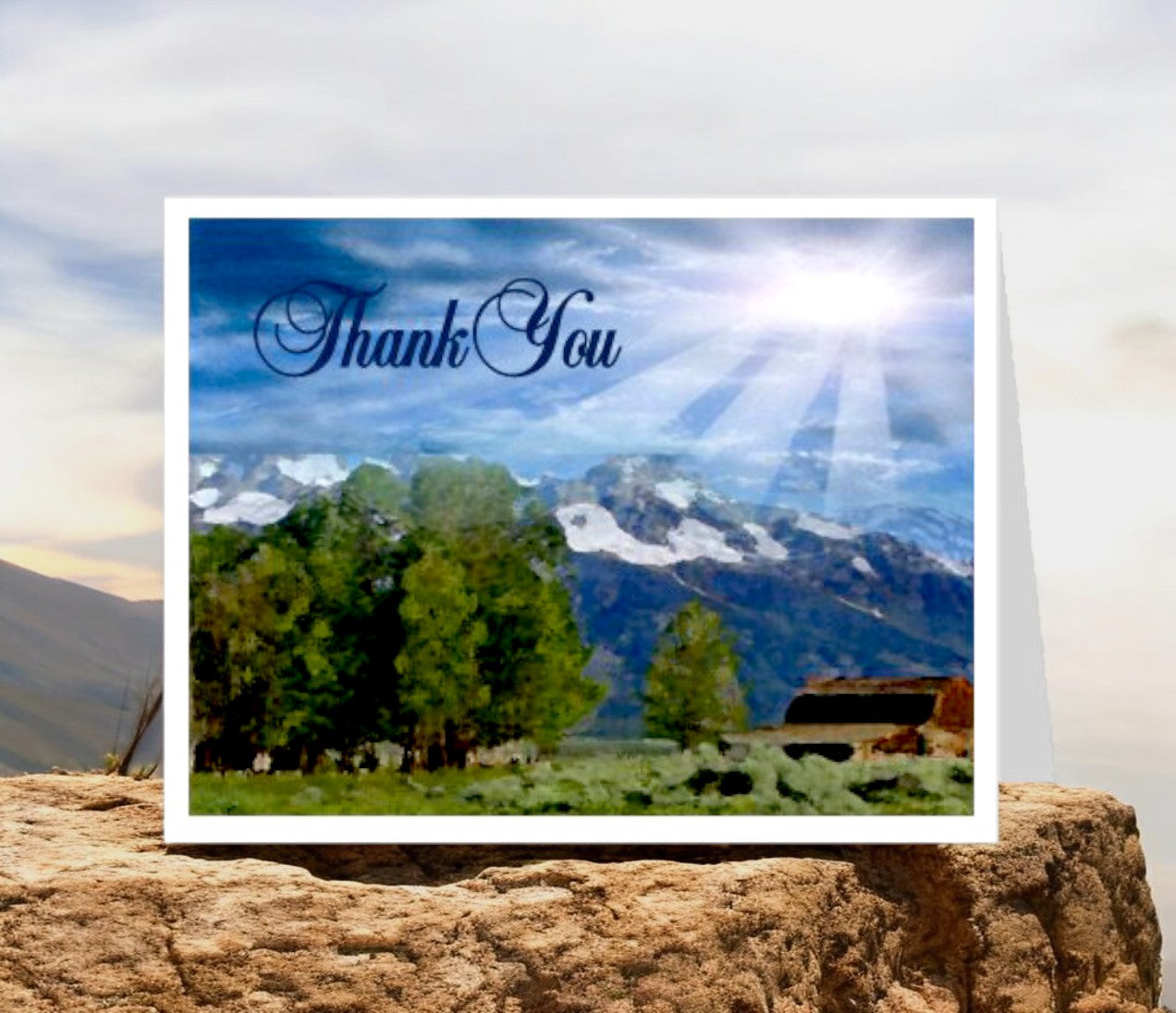 Outdoor Thank You Card Template