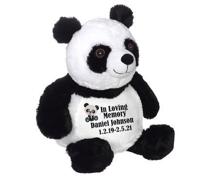 Panda Memorial Stuffed Animal Cremation Urn