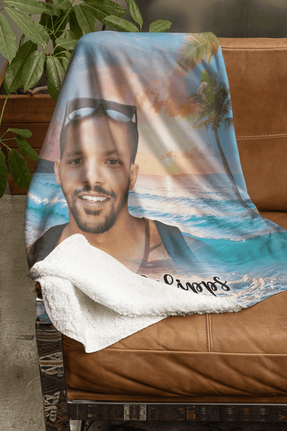 Paradise Memorial Blanket Sherpa Throw - The Funeral Program Site