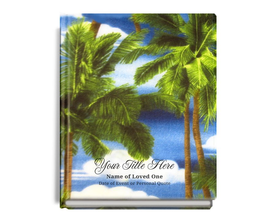 Paradise Perfect Bind Memorial Funeral Guest Book - The Funeral Program Site