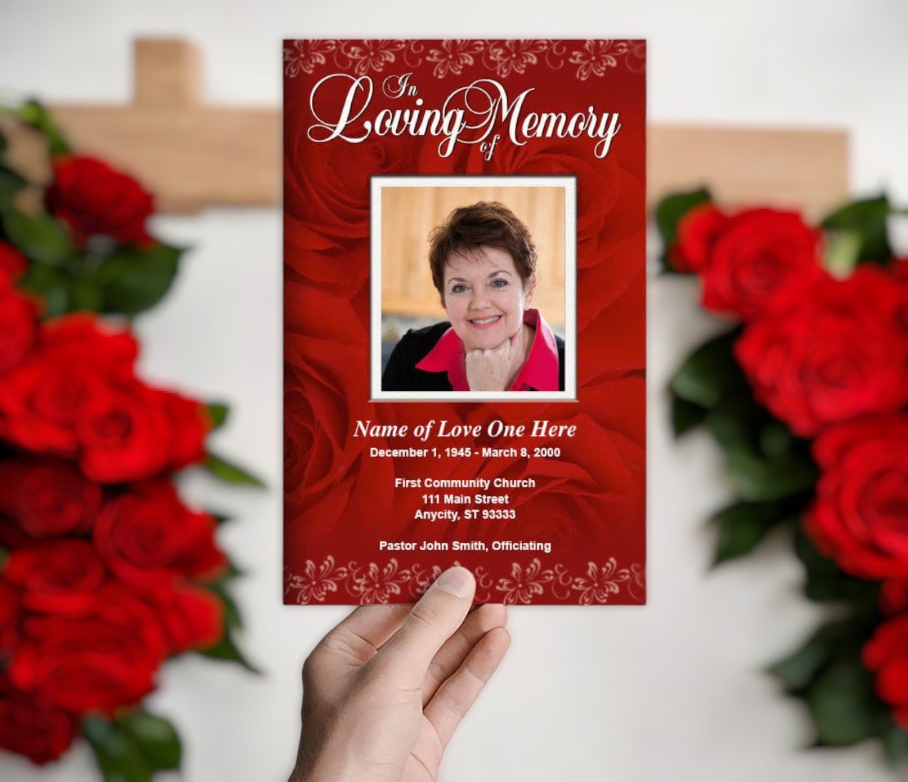 Passion Funeral Program Template - The Funeral Program Site