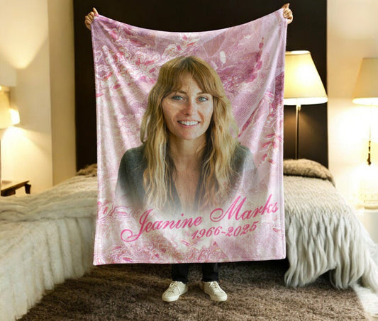 Passion Memorial Blanket Sherpa Throw - The Funeral Program Site