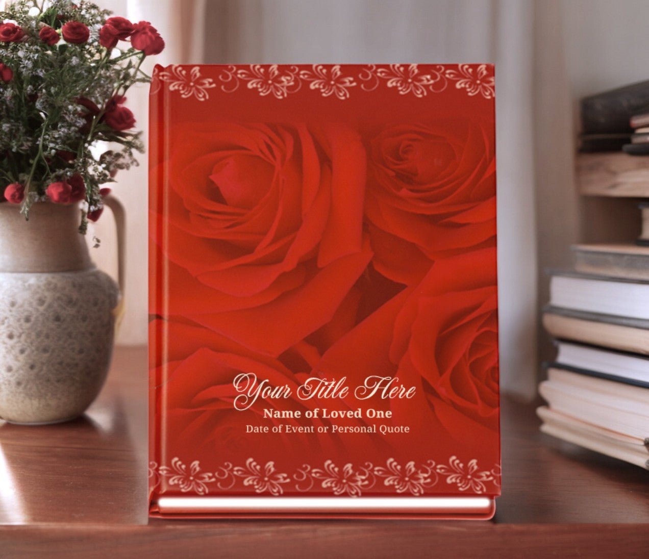 Passion Perfect Bind Memorial Funeral Guest Book - The Funeral Program Site