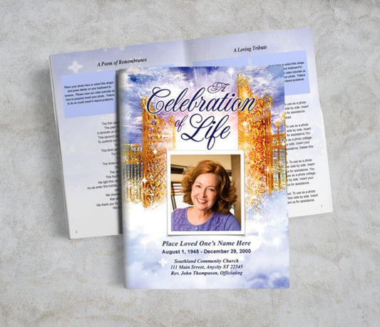 Pathway Funeral Booklet Template