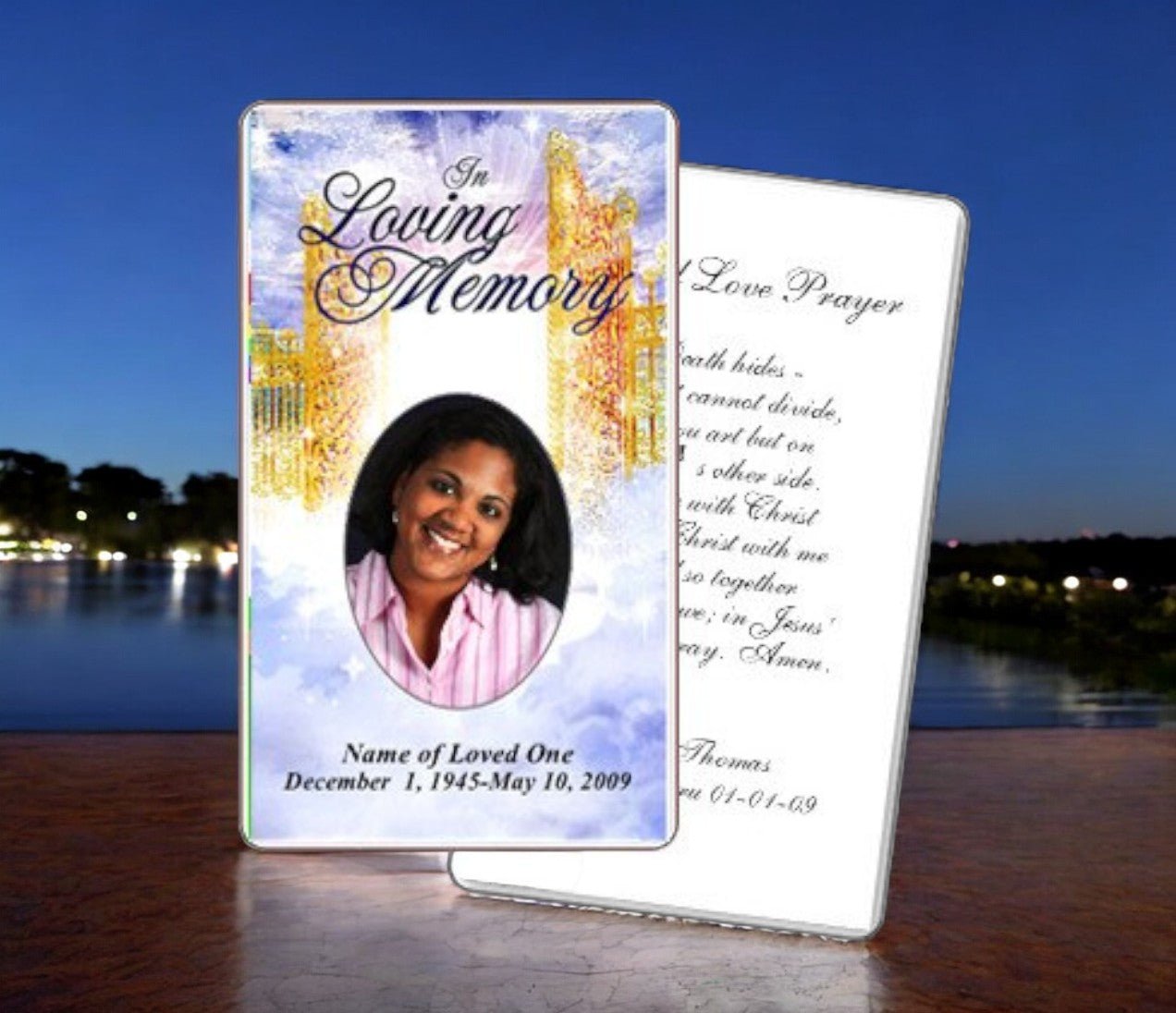 Pathway Prayer Card Template - The Funeral Program Site