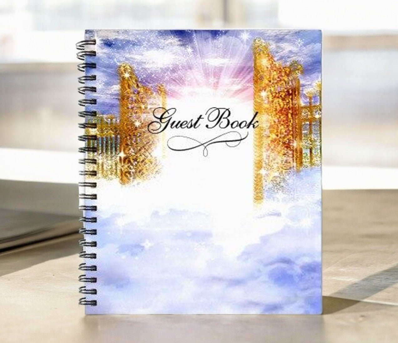 Pathway Spiral Wire Bind Funeral Guest Book - The Funeral Program Site