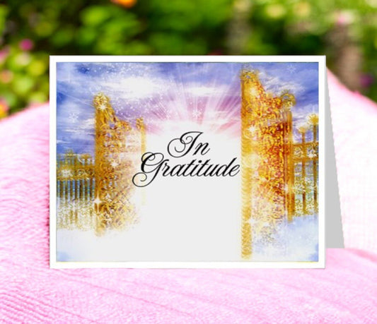 Pathway Thank You Card Template - The Funeral Program Site