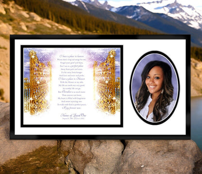 Pathway Memorial Frame Plaque Keepsake