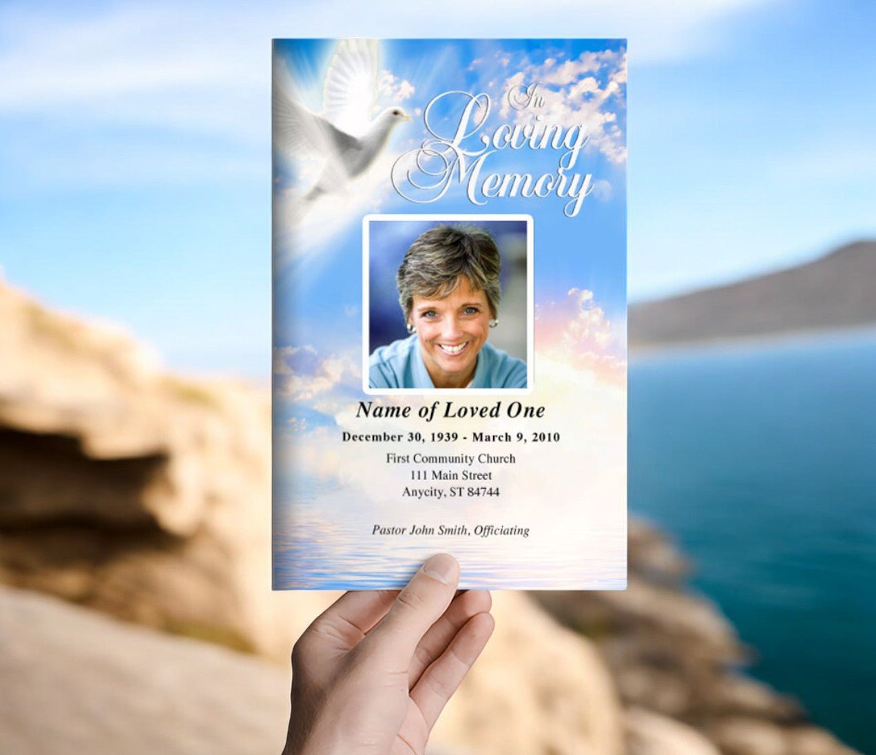 Peace Funeral Program Template - The Funeral Program Site