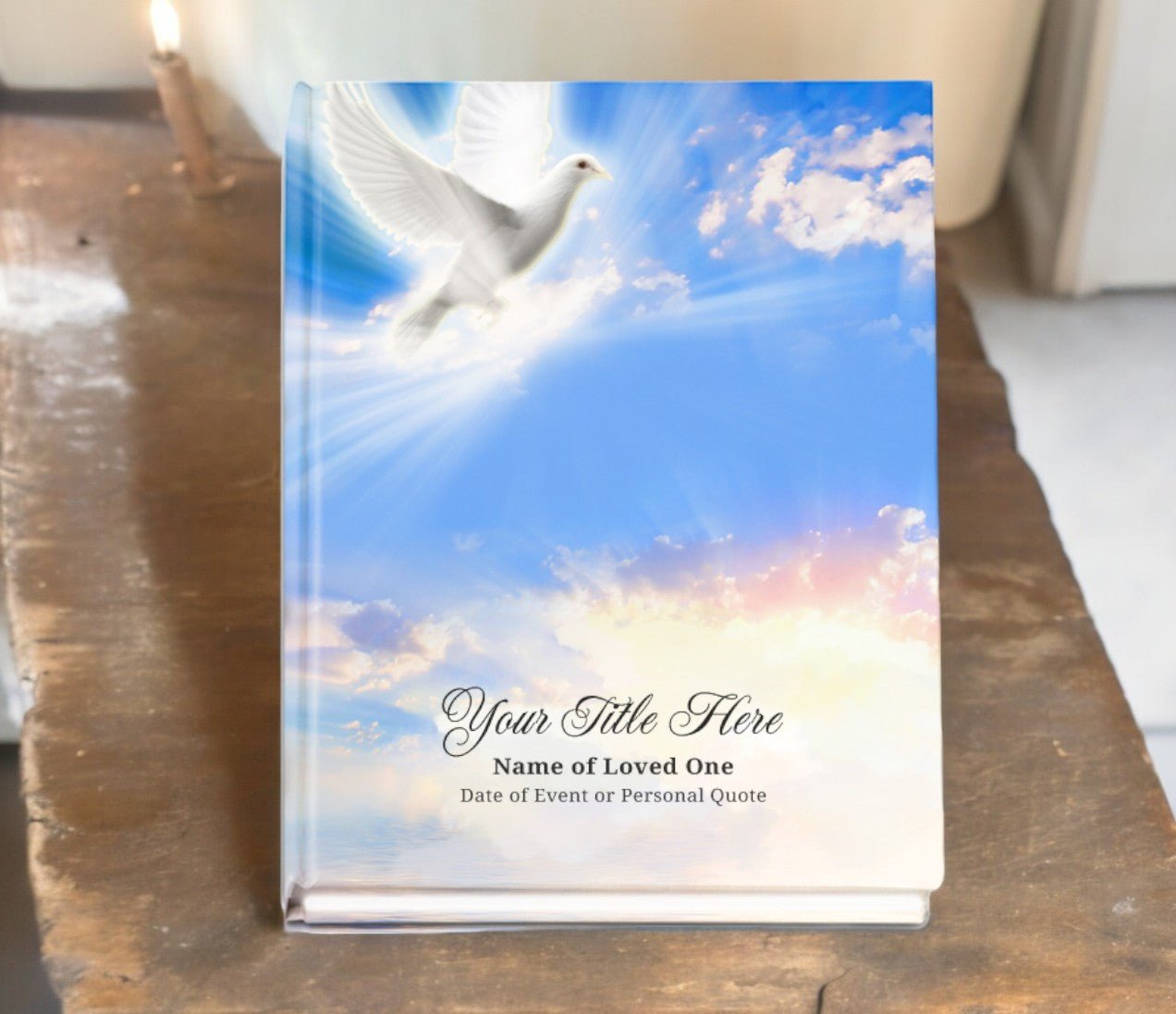 Peace Perfect Bind Memorial Funeral Guest Book - The Funeral Program Site