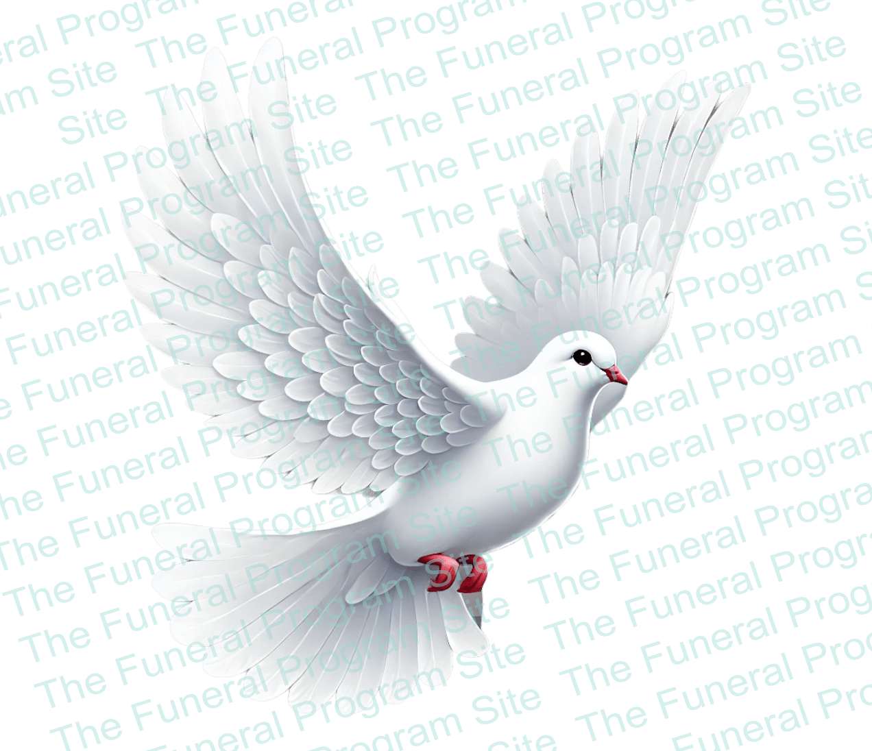 Peaceful Dove Funeral Clip Art - The Funeral Program Site