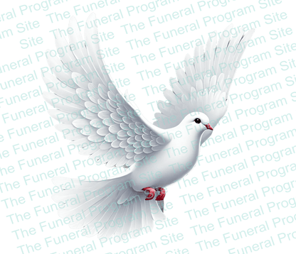 Peaceful Dove Funeral Clip Art - The Funeral Program Site