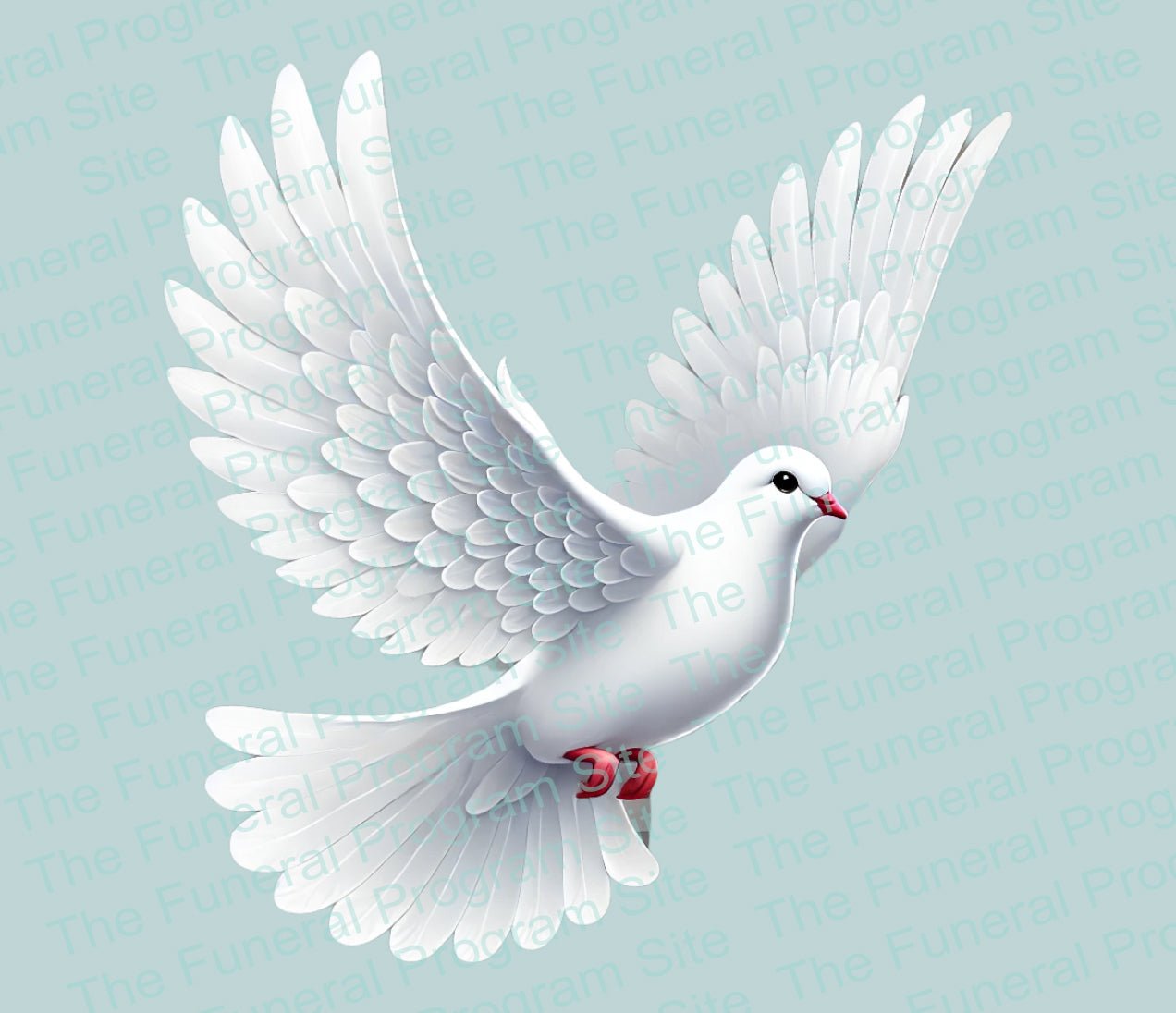 Peaceful Dove Funeral Clip Art - The Funeral Program Site