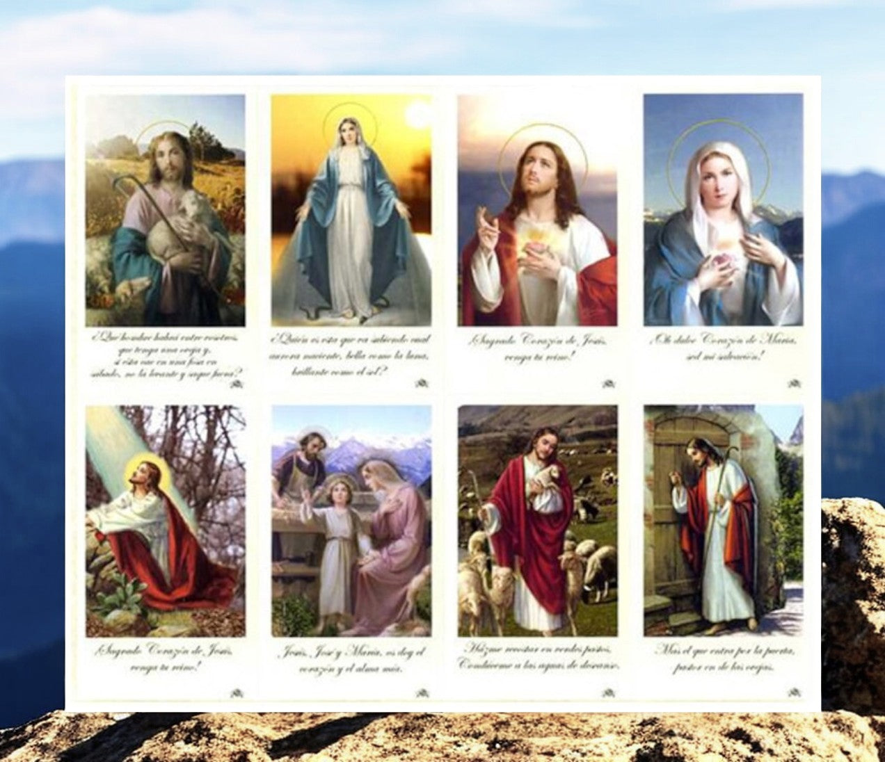 Latina Catholic Spanish Mass Funeral Prayer Card Paper (Pack of 24)