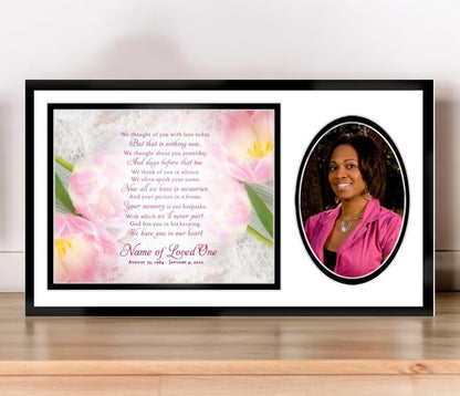 Pearls Memorial Frame Plaque Keepsake