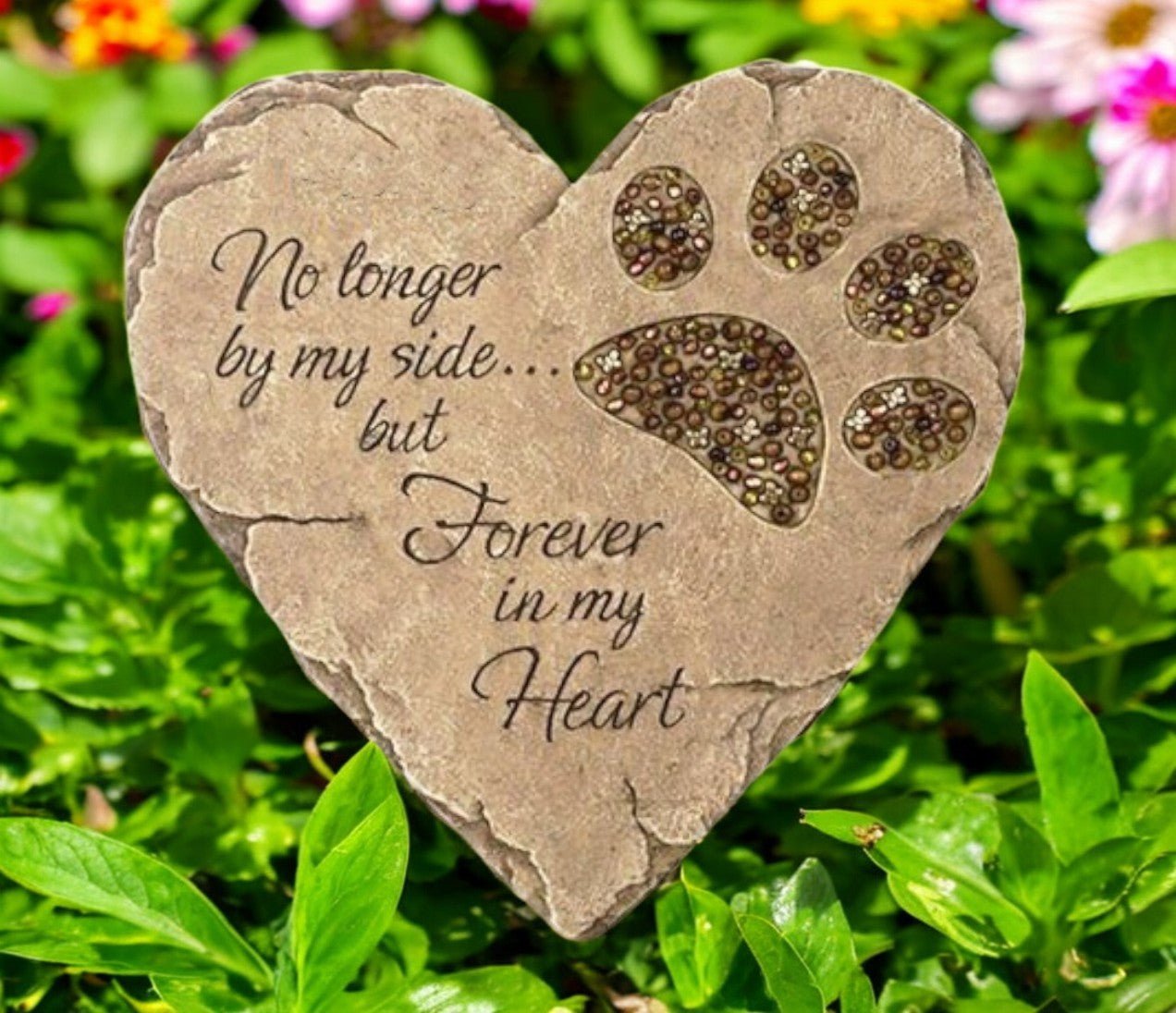 Personalized No Longer Memorial Garden Stepping Stone - The Funeral Program Site