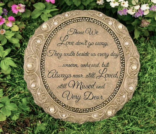 Personalized Those We Love Memorial Garden Stepping Stone - The Funeral Program Site