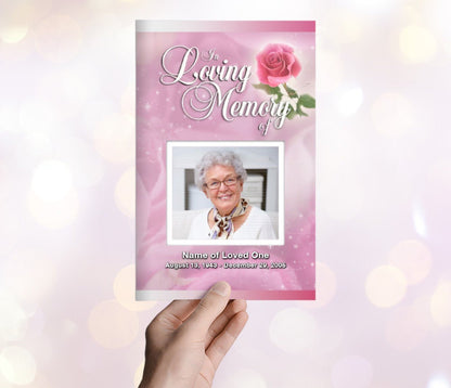 Petals Funeral Program Template - The Funeral Program Site