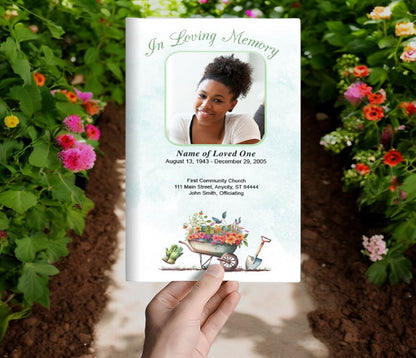 Planting Funeral Program Template