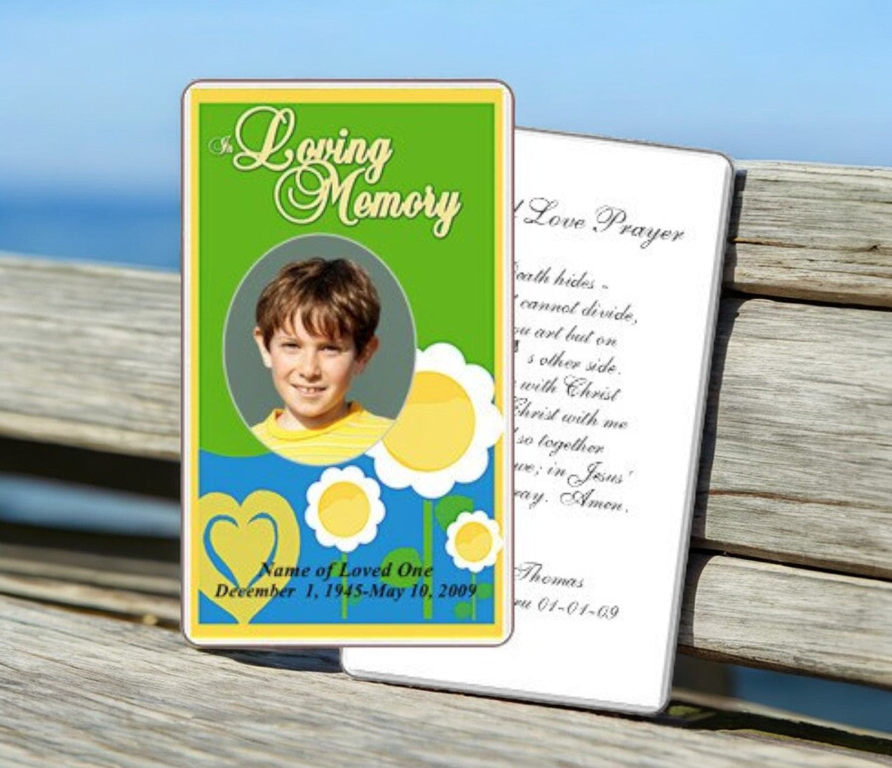 Playful Prayer Card Template