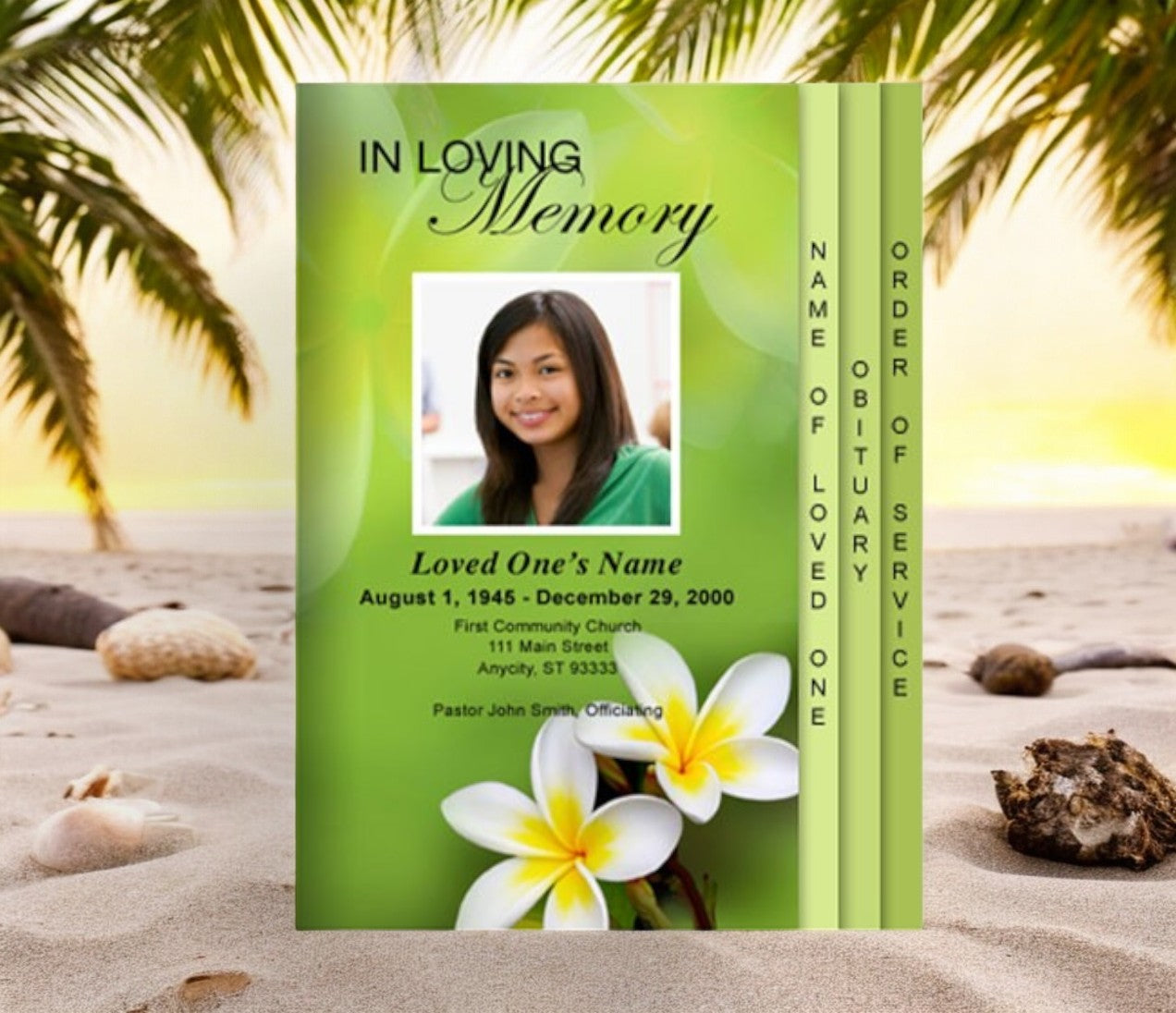 Plumeria 8-Sided Graduated Program Template