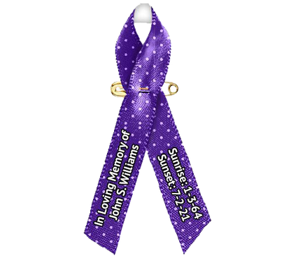 Polka Dots Custom Awareness Ribbon - Pack of 10