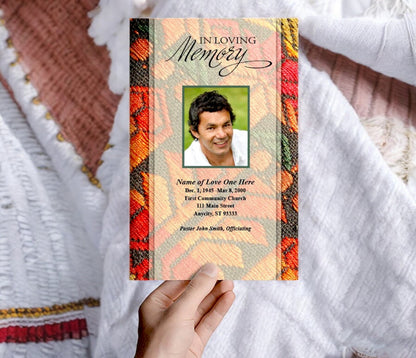 Poncho Funeral Program Template