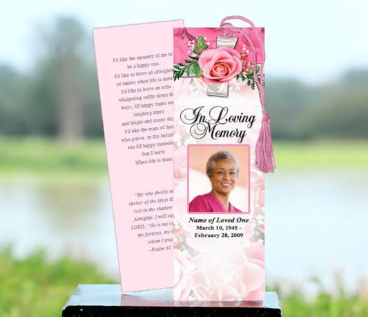 Precious Memorial Bookmark Template - The Funeral Program Site