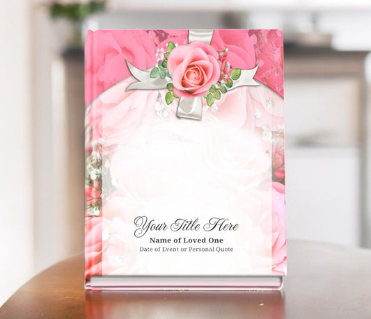 Precious Perfect Bind Memorial Funeral Guest Book - The Funeral Program Site