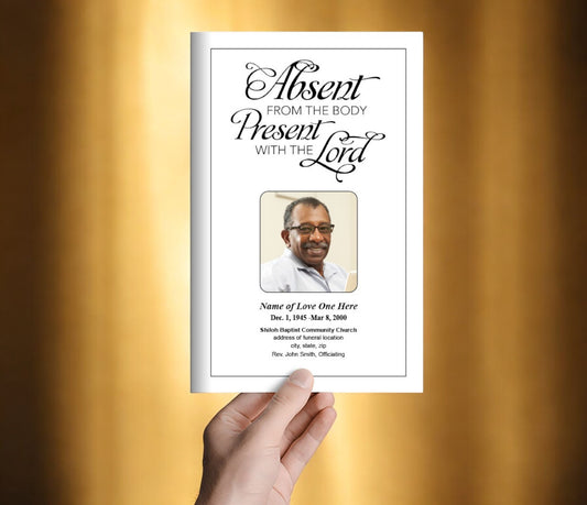 Present Funeral Program Template