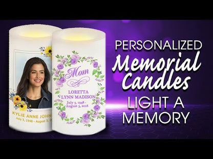 Forever Missed Personalized Flameless LED Memorial Candle