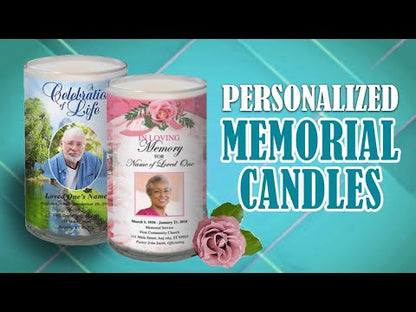 Pathway Personalized Glass Memorial Candle