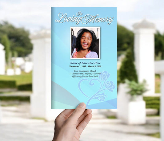 Princess Funeral Program Template - The Funeral Program Site