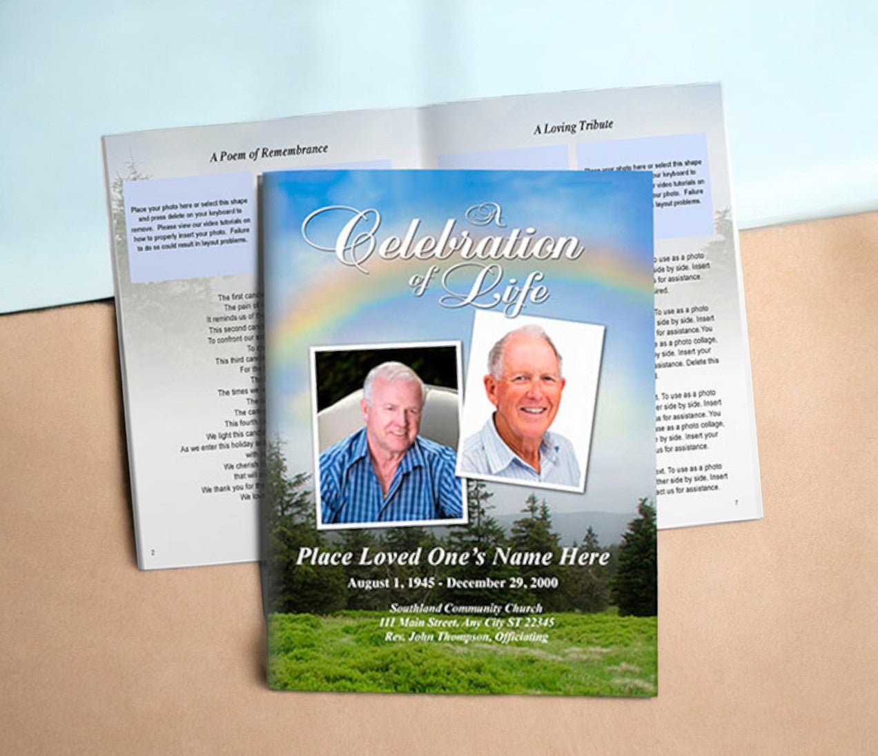 Promise Funeral Booklet Template - The Funeral Program Site