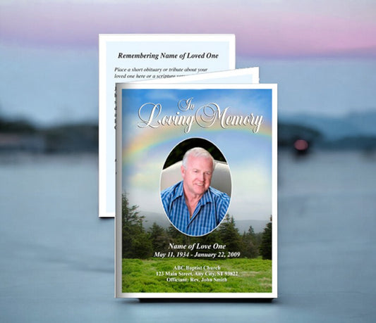 Promise Small Memorial Card Template