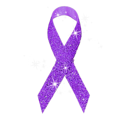 Purple Cancer Ribbon, Awareness Ribbons (No Personalization) - Pack of 10