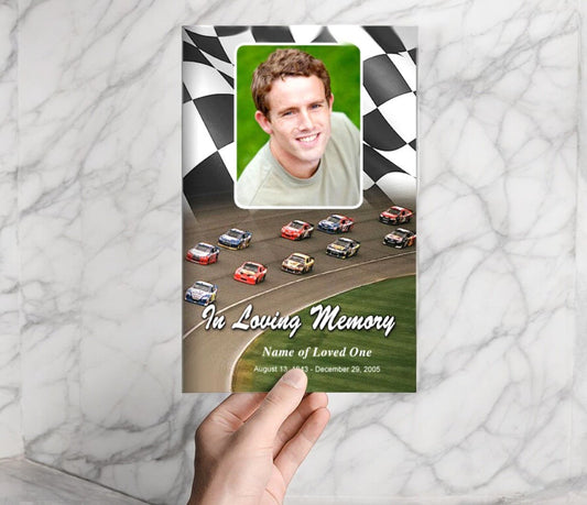 Racing Funeral Program Template - The Funeral Program Site