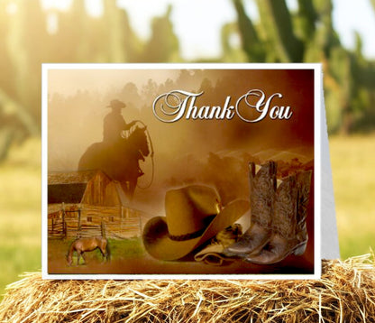 Ranch Thank You Card Template