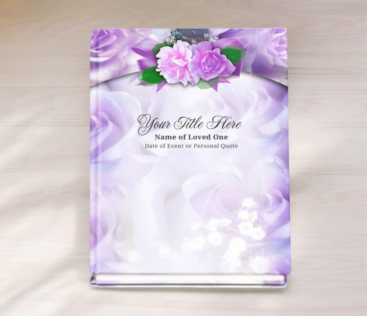 Rapture Perfect Bind Memorial Funeral Guest Book - The Funeral Program Site